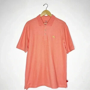 Tommy Bahama Men’s Coral Short Sleeve Polo Shirt Size Medium